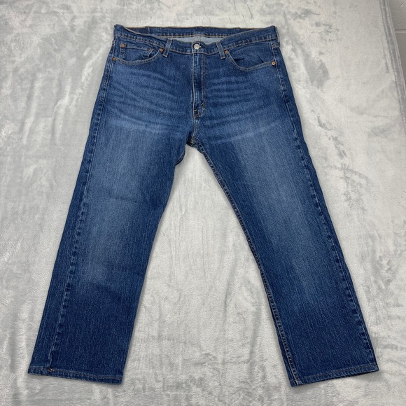 Levi's Other - Levi's 505 Jeans Mens 38x32 Blue Denim Faded Regular Fit High Rise Straight Leg